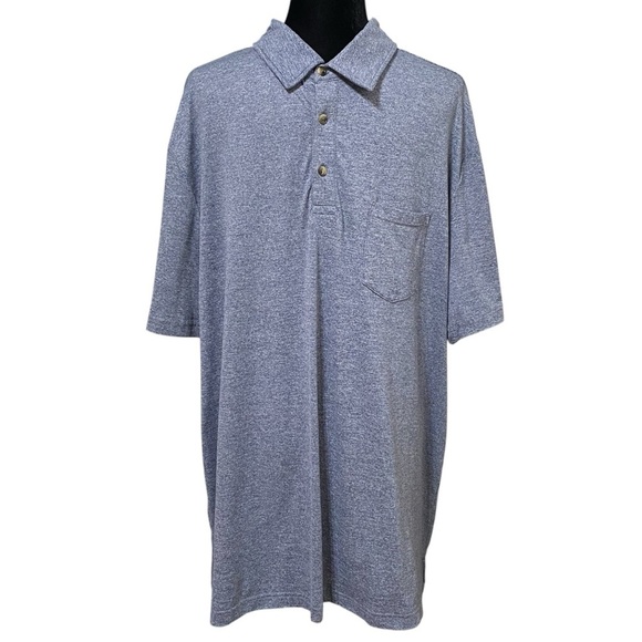 Hawker Rye Navy Blue Performance Polo Shirt XXL SPF 40 Moisture Wicking Golf - Picture 1 of 5